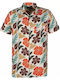 Cu mânecă scurtă Cămașă Floral Multicolor