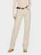 Women's Jean Trousers in Straight Line Ecru