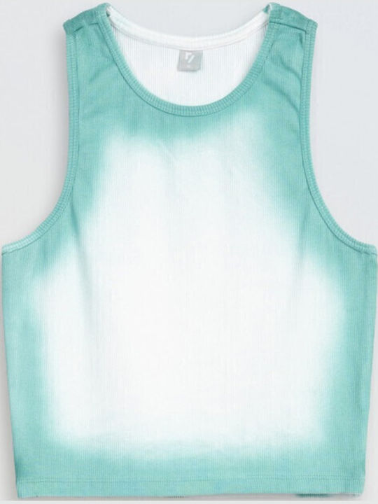 Kids' Crop Top Sleeveless Mint