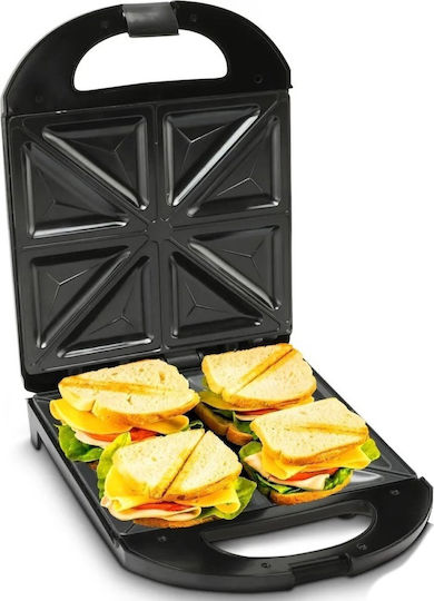 Extralink Sandwich Maker pentru for 2 Sandwiches Sandvișuri 1400W Neagră
