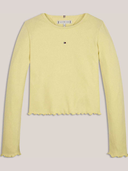 Tommy Hilfiger Kids Long-Sleeved Yellow Blouse ...