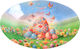 Platou de Paște din sticlă multicolor oval 30x2...