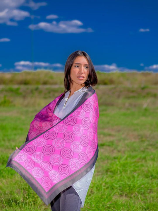 Kalfas Luxury Silk Women's Silk Scarf Pink