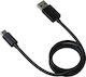 Motorola USB 2.0 Cable USB-C male - USB-A Black 1m (SC18D22297) Bulk