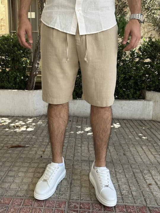 Vittorio Artist Ανδρική Βερμούδα Beige