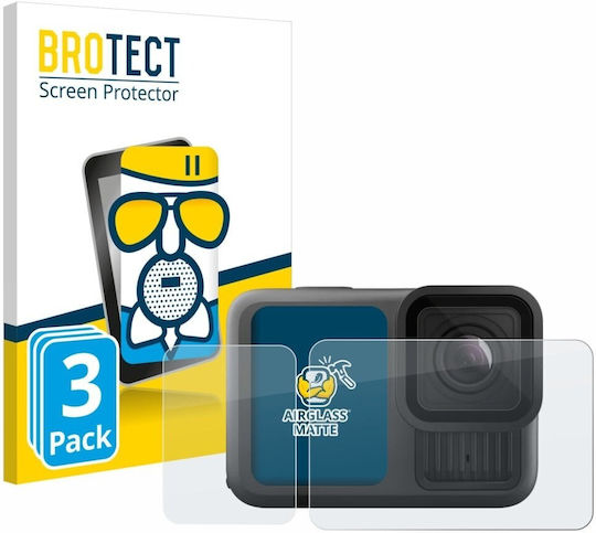 Brotect Airglass Matte Glass Screen Protector for GoPro Hero 13 Black 3pcs