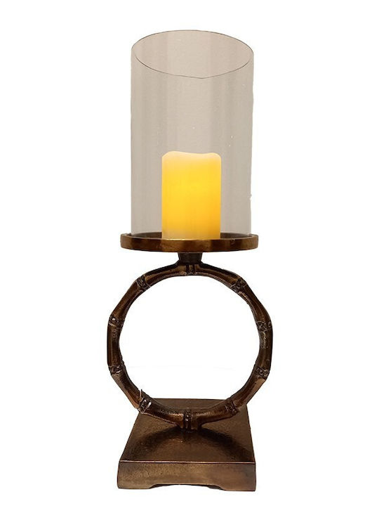 Bronze Glas Metall Kerzenhalter 31cm Galifas 7922494 Galifas