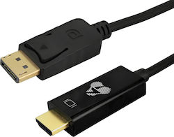 Powertech CAB-H184 DP Male - HDMI male 2m Powertech CAB-H184 DP Male - HDMI male 2m