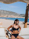 Bikini Σουτιέν D Cup Μαύρο