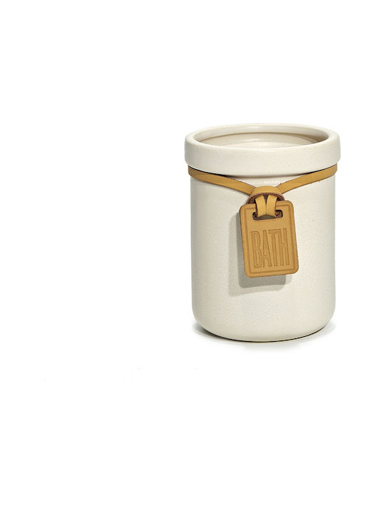 ArteLibre Glass Water made of Ceramic in Beige Color