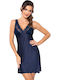 Donna Sommer Damen Nachthemd Blue