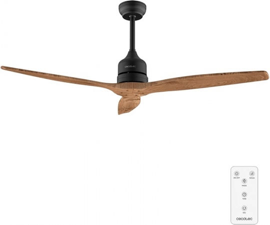 Cecotec EnergySilence Aero 5270 Ceiling Fan 132cm with Light Fixture Brown / Black