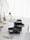 Yamazaki Jewelry Box Abs Black Tower 9x9x10
