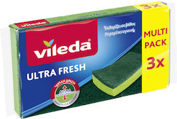 Vileda Ultra Fresh Kitchen Sponge 3 Pieces
