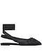Satin Ballerinas Black