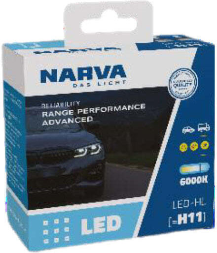 Narva Λάμπες Αυτοκινήτου & Μοτοσυκλέτας Range Performance H11 LED 6000K Ψυχρό Λευκό 12-24V 19W 2τμχ