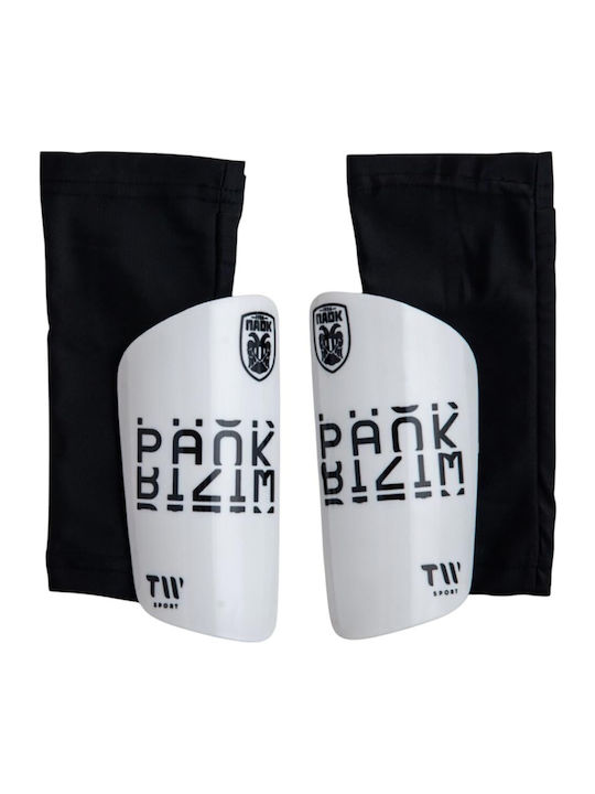 TW Sport SH-27570-WH/BLK/BIZIM Επικαλαμίδες Ποδοσφαίρου Παιδικές Λευκές