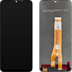 MP Bildschirm mit Rahmen für Honor X7a (Schwarz)