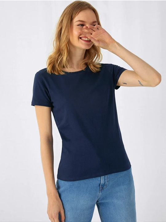 B&C Ανδρικό Διαφημιστικό T-shirt Κοντομάνικο Navy
