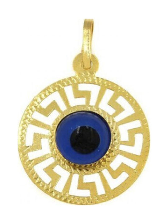 Tasoulis Jewellery Collection Charm Ματάκι από Χρυσό 9Κ