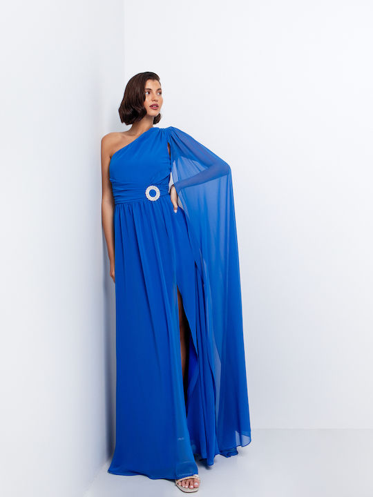 Summer Maxi Dress for Wedding Christening Blue