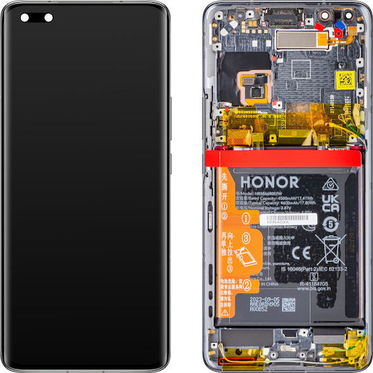Honor Οθόνη mit Touch-Mechanismus für Honor Magic4 Pro (Schwarz)