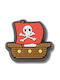 Crocs Jibbitz Brosche Kleiner Piratenschiff Rote