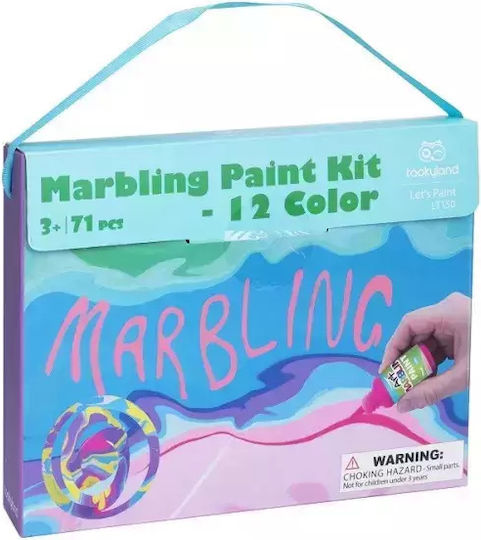Tooky Toy Marbling Set 12 Colors Lt150 Lt150 6972633375296