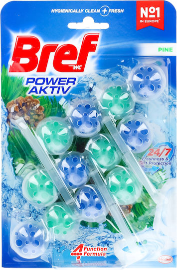 Bref Power Activ Блок Тоалетна с Аромат Pine 3x50гр