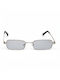 AV Sunglasses Cali Unisex Γυαλιά Ηλίου με Ασημί Μεταλλικό Σκελετό και Ασημί Καθρέφτη Φακό 128-SILVER