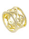 Loisir Damen Ring mit Zirkonia Vergoldet