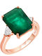 Damen Ring mit Diamant aus Roségold 18K