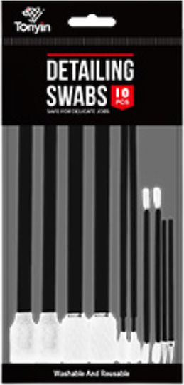Tonyin Tt39 Detailing Swabs 10 Pcs – Μπατονέτες Detailing 10 Τεμ