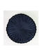 Liolios Home Sofa Cushion from Velvet Blue 40cm.