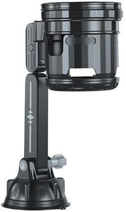 Car Cup Holder 1 Position with Suction Cup in Gray Color