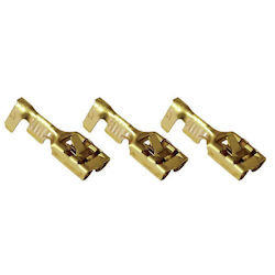 Nicht isolierte Steckbuchse Kupfer 6,3x0,8mm 1-2,5mm Csh6-b 100 Stück