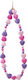 SBS Wrist Strap for Mobile Phones Purple