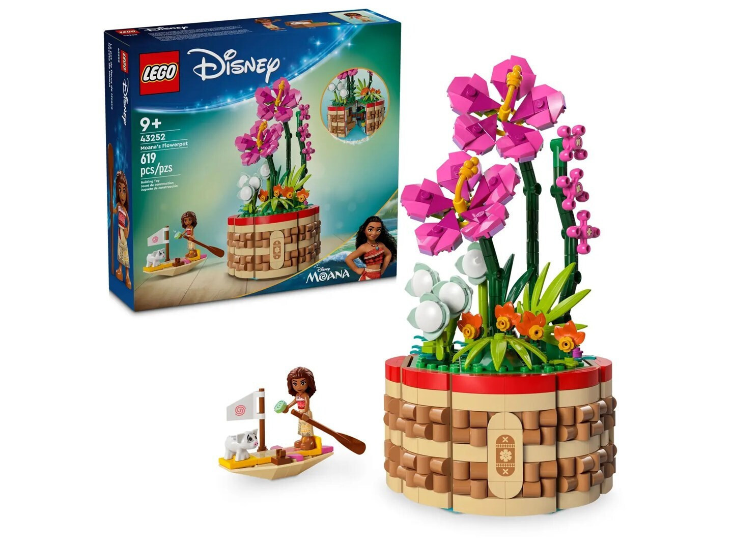 LEGO Disney Moana's Flowerpot pentru 9+ Ani 619buc 1661575