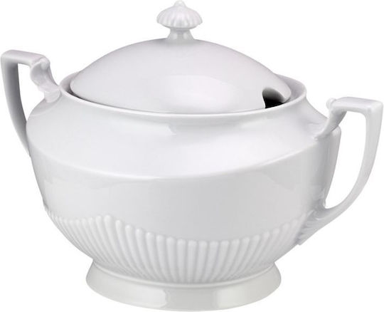 WM Collection Suppenterrine aus Porzellan Weiß 3500ml 1pcs