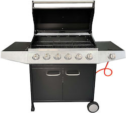 Gasgrill 6 Brenner 2.93kW mit Seitenbrenner