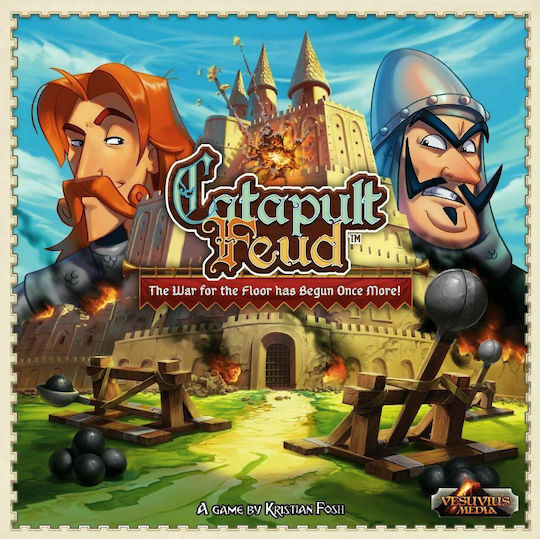 Board Game Catapult Feud for 2 Players 7+ Years Old (EN) Vesuvius Media