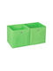 Relaxdays Storage Basket Fabric Green 30x30x30cm 2pcs