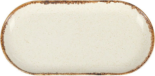 Porland Πιάτο Ρηχό Οβάλ από Πορσελάνη Μπεζ 30x30cm Porland Πιάτο Ρηχό Οβάλ από Πορσελάνη Μπεζ 30x30cm