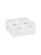 Relaxdays Tesatura Cutie de Depozitare cu Capac 30cm 4buc