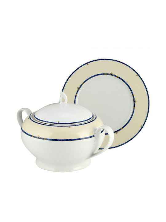 WM Collection White Porcelain Dinnerware Set 72pcs