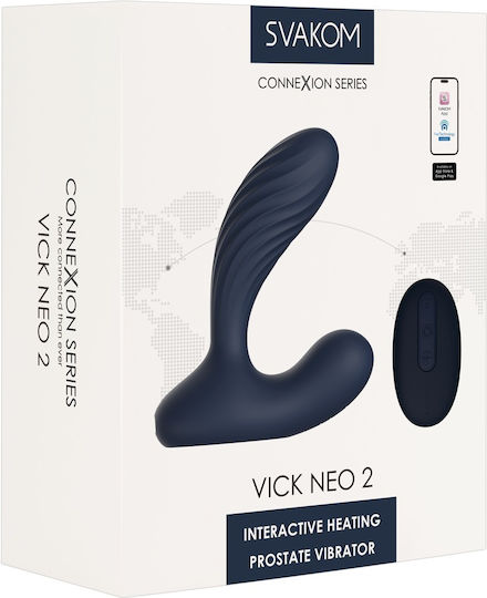 Svakom Heating Vibrator Anal Plug with Wireless Functionality and Vibration Small Black