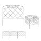 Set decorativ pentru grădină 4 piese țăruși de sol oțel 61 x 245 x 2 cm negru