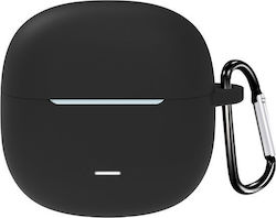 Hülle Silikon mit Haken in Schwarz Farbe für Redmi Buds 6s / 6 Lite