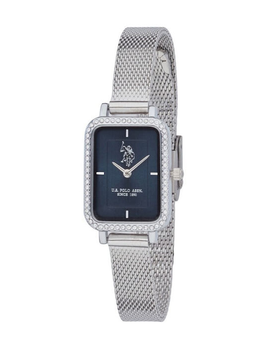 U.S. Polo Assn. Womens Watch 32mm Battery With Silver Steel Bracelet