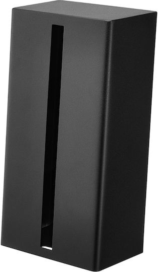Yamazaki Θήκη για Χαρτομάντηλα Μεταλλική Μαύρη 12.6x9.7x23.7cm